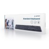 Klawiatura GEMBIRD KB-U-103-RU (USB 2.0 (US) kolor czarny)
