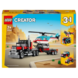 LEGO 31146 Creator 3w1 - Ciężarówka z platformą i helikopterem