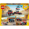LEGO 31146 Creator 3w1 - Ciężarówka z platformą i helikopterem