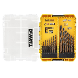 DEWALT21 częściowy zestaw wierteł do metalu HSS-G BLACK & GOLD