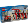 LEGO 60414 City - Remiza strażacka z wozem strażackim