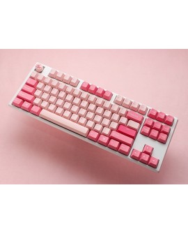Ducky One 3 TKL Gossamer Pink klawiatura Gaming USB Niemiecki Różowy, Biały
