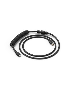 Glorious spiralny Phantom Black, USB-C do USB-A, 1.37m - czarny