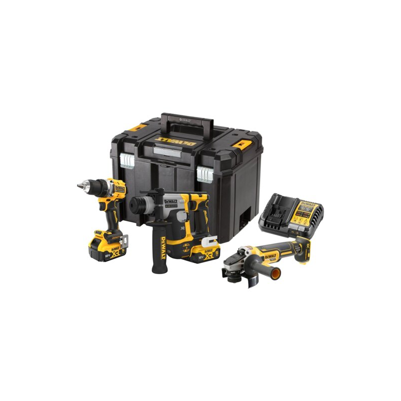 DEWALT 18V XR ZESTAW COMBO DCD800+DCH273+DCG405 2 x 5Ah