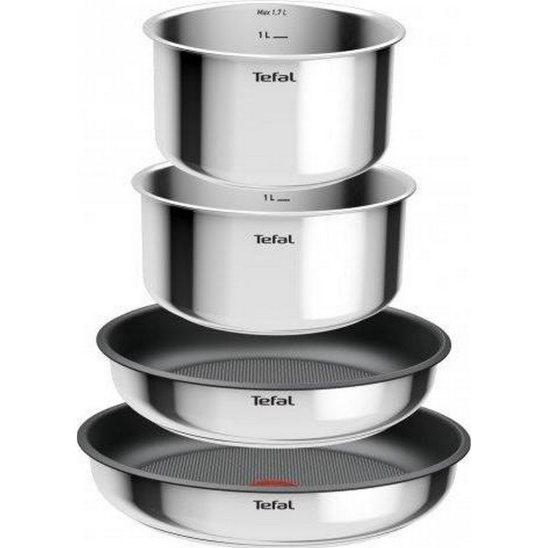 Zestaw garnków Tefal Ingenio Cook Eat 5 el. Stal nierdzewna non-stick L881S504