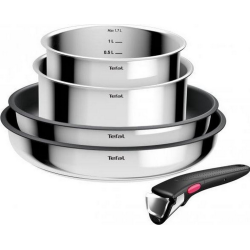 Zestaw garnków Tefal Ingenio Cook Eat 5 el. Stal nierdzewna non-stick L881S504
