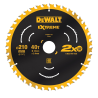DEWALT Tarcza pilarska 210x30/40 zębów
