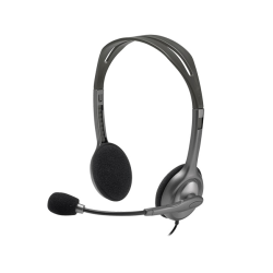 Słuchawki z mikrofonem LOGITECH H111 Czarny