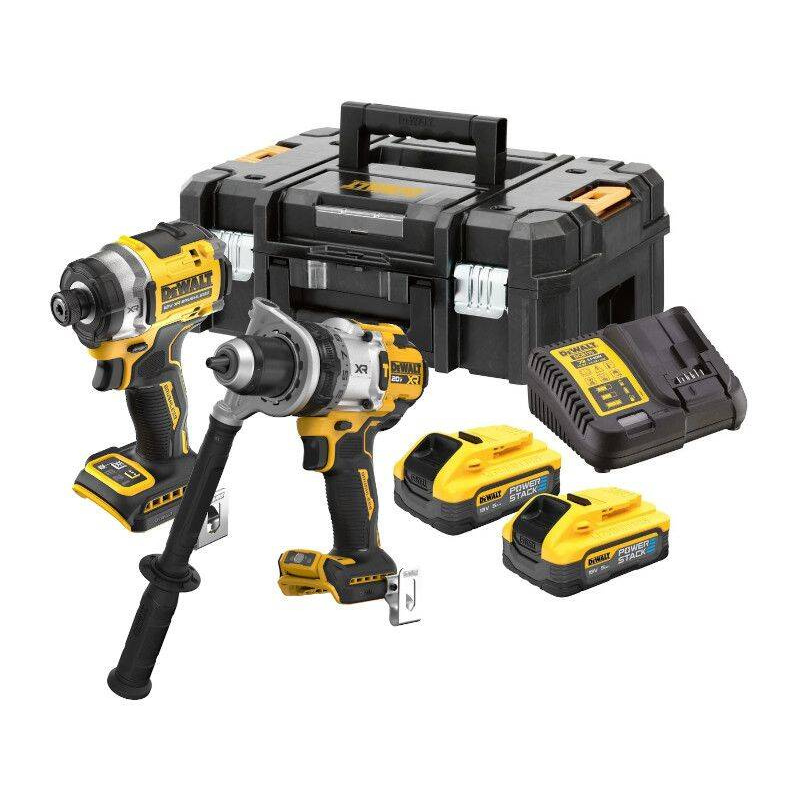 DEWALT 18V XR ZESTAW DCD1007 DCF860 2x5Ah PS