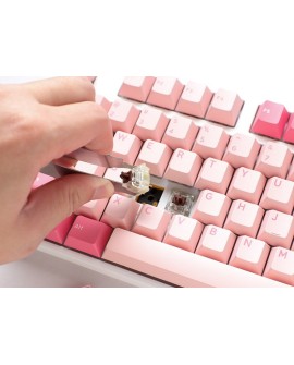Klawiatura gamingowa Ducky One 3 TKL Gaming USB QWERTY Angielski Różowa