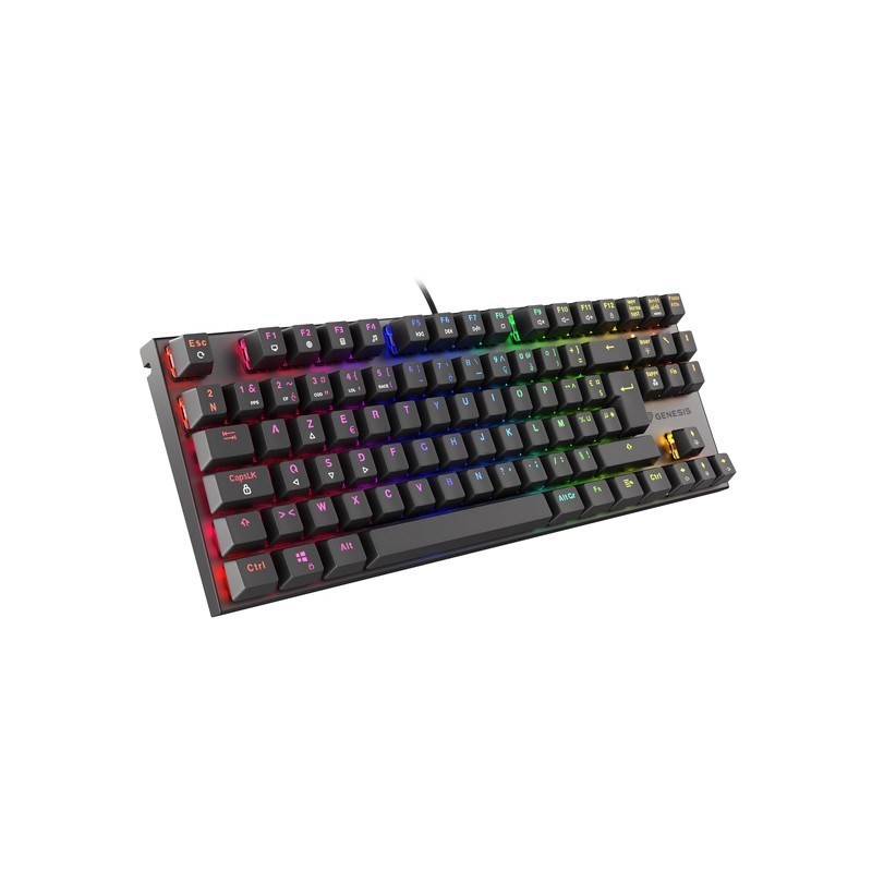 KLAWIATURA DLA GRACZY GENESIS THOR 300 TKL RGB FR PODŚWIETLENIE MECHANICZNA RED SWITCH