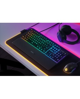 Klawiatura gamingowa SteelSeries Apex 3, układ NOR, przewodowa, czarna SteelSeries | Wierzchołek 3 | Klawiatura do gier |