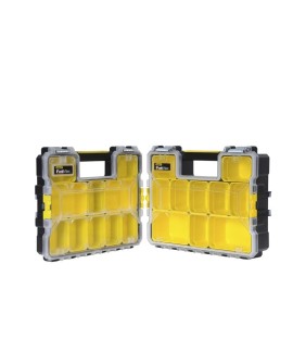 Stanley 1-97-518 pudełko na narzędzia Małe pudełko z częściami Plastik Czarny, Przezroczysty, Żółty