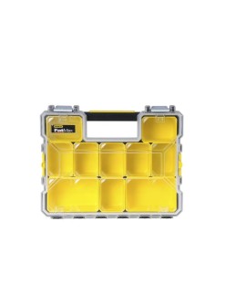 Stanley 1-97-518 pudełko na narzędzia Małe pudełko z częściami Plastik Czarny, Przezroczysty, Żółty