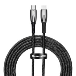 Kabel USB-C do USB-C Baseus Glimmer, 100W, 2m (czarny)