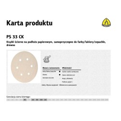 KLINGSPOR KRĄŻEK ŚCIERNY...