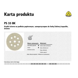 KLINGSPOR KRĄŻEK ŚCIERNY...