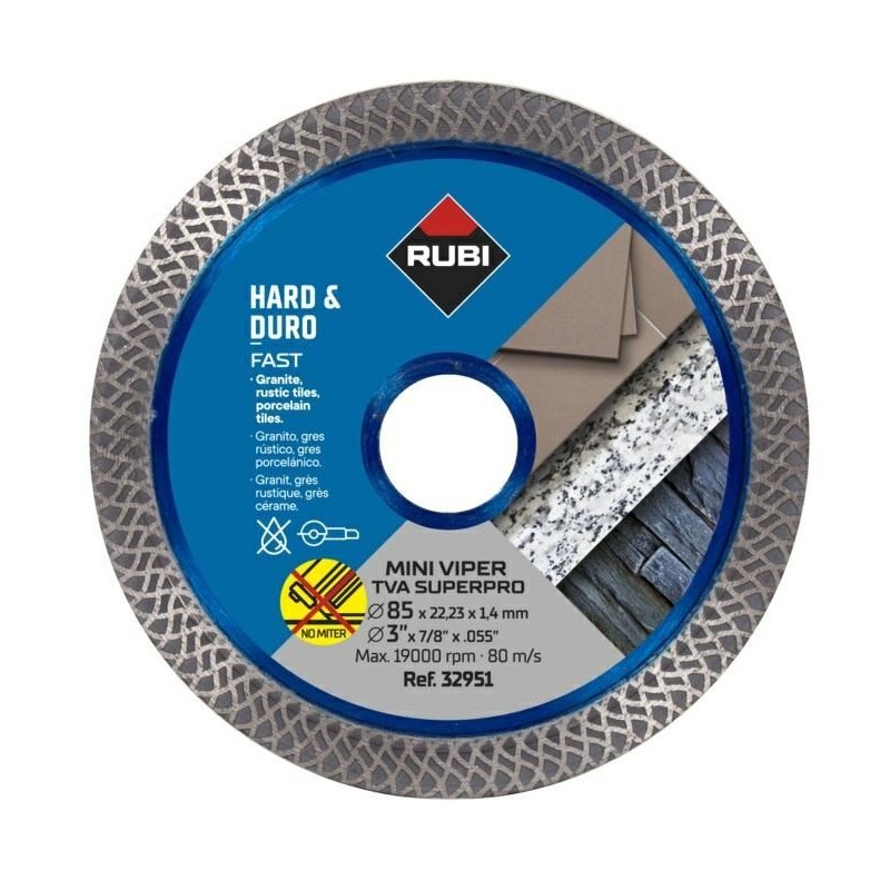 RUBI TARCZA DIAMENTOWA TVA 85mm SUPERPRO MINI VIPER