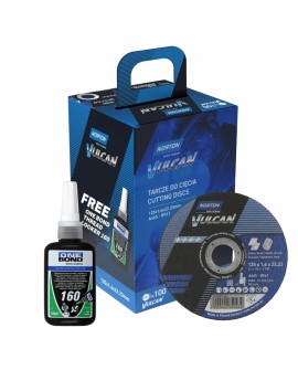 NORTON TARCZA.VULCAN 125 x 1,6 /100szt.+ KLEJ ONE BOND