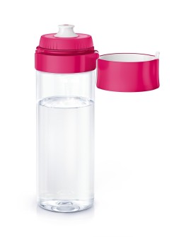 Butelka filtrująca Brita Fill&Go różówa + 4 filtry MicroDisc