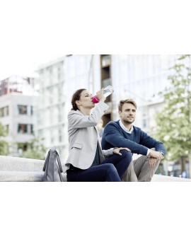 Butelka filtrująca Brita Fill&Go różówa + 4 filtry MicroDisc
