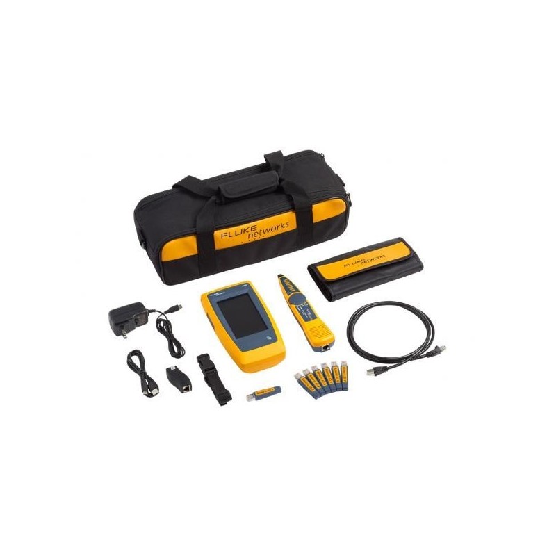 Fluke LIQ-KIT tester kabli sieciowych Tester PoE Szary, Żółty