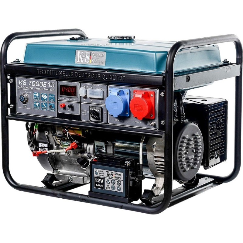 KÖNNER & SÖHNEN AGREGAT/GENERATOR BENZYNOWY 5,0kW 230/400V ROZRUCH ELEKTRYCZNY AVR VST KS7000E-1/3