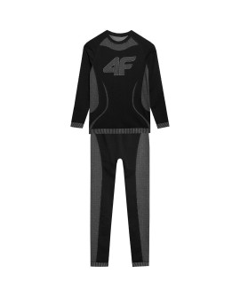 Bielizna bezszwowa dla dziewczynki 4F F109 głęboka czerń 4FJAW23USEAF109 20S 152/158 cm