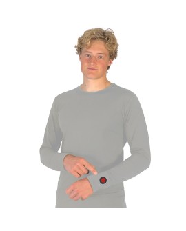 Glovii GJ1GM koszula/top Bluza Wycięcie pod szyją Długi rękaw Elastan, Poliester