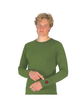 Glovii GJ1CM koszula/top Bluza Wycięcie pod szyją Długi rękaw Elastan, Poliester