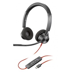 HP Poly BW 3320 Stereo-M Poly BW 3320 Stereo-M słuchawki z mikrofonem, przewodowa, czarna, klasyczna typ
