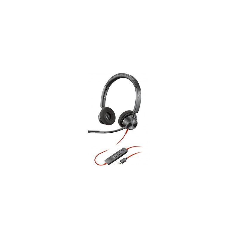 HP Poly BW 3320 Stereo-M Poly BW 3320 Stereo-M słuchawki z mikrofonem, przewodowa, czarna, klasyczna typ