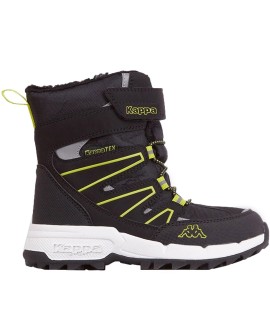 Buty dla dzieci Kappa Floki Tex czarno-limonkowe 260975K 1133