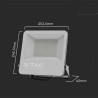 V-TAC PROJEKTOR LED V-TAC 50W 185LM/W CZARNY VT-44
