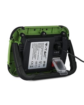 Projektor LED V-TAC 10W Ładowalny USB SAMSUNG CHIP Funkcja SOS 3,7V Li-Ion IP44 VT-10-R 4000K 700lm