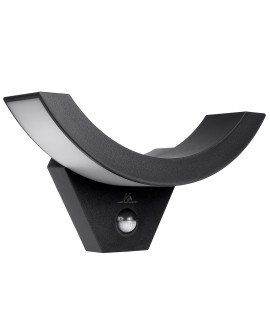 MACLEAN LAMPA LED Z CZUJNIKIEM RUCHU NA PODCZERWIEŃ 800LM 10W IP54 KOLOR CZARNY MCE290 B