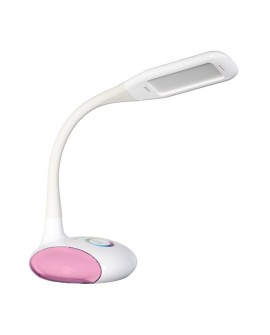 Nowoczesna lampka na biurko wielokolorowa RGB LED Activejet VENUS RGB biała z funkcją oświetlenia nocnego