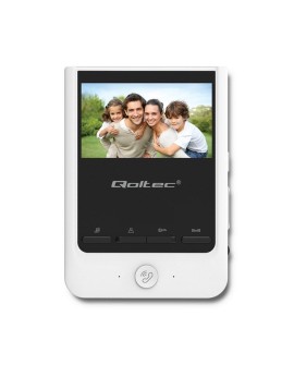 QOLTEC WIDEODOMOFON THEON 4 | TFT LCD 4.3" | BIAŁY