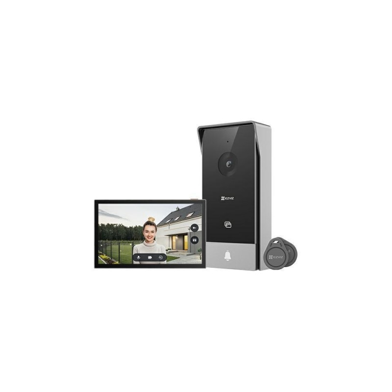 EZVIZ HP5 wideodomofon 17,8 cm (7") Czarny, Srebrny