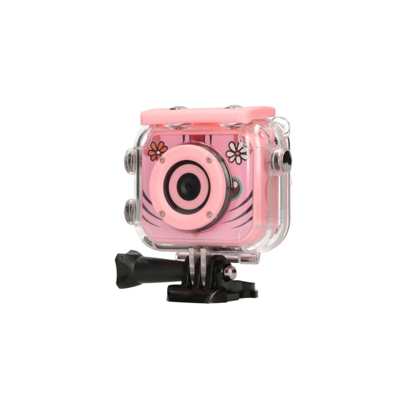 Extralink Kamera Kids Camera H18 Różowa 1080P 30fps, IP68, wyświetlacz 2.0"