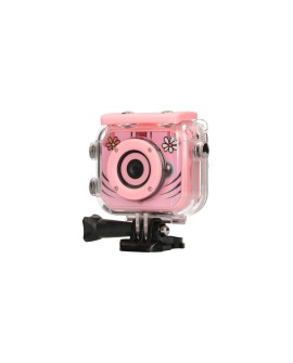 Extralink Kamera Kids Camera H18 Różowa 1080P 30fps, IP68, wyświetlacz 2.0"