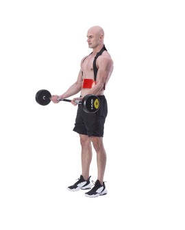 Przyrząd do ćwiczenia mięśni bicepsów Arm blaster HMS ABX02 czerwony