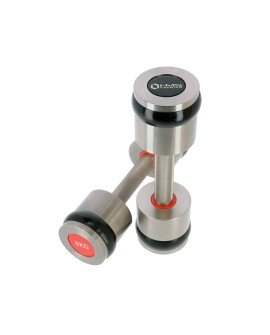 Hantle chromowane 2x8 kg silikonowe elementy HMS Premium HH08