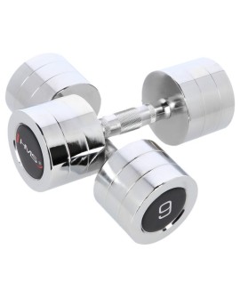 Hantle chromowane 2x9 kg HMS CHD09