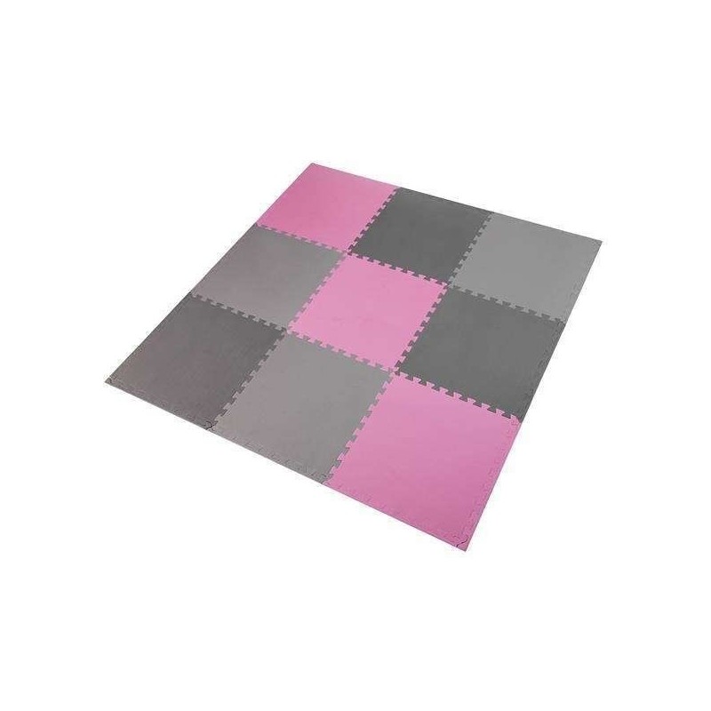 Mata puzzle multipack One Fitness MP10 różowo-szara