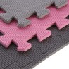 Mata puzzle multipack One Fitness MP10 różowo-szara