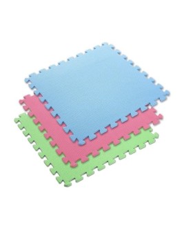 Mata puzzle Multipack One Fitness MP10 zielono-niebiesko-czerwone 9 elementów 10 mm