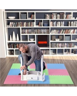 Mata puzzle Multipack One Fitness MP10 zielono-niebiesko-czerwone 9 elementów 10 mm