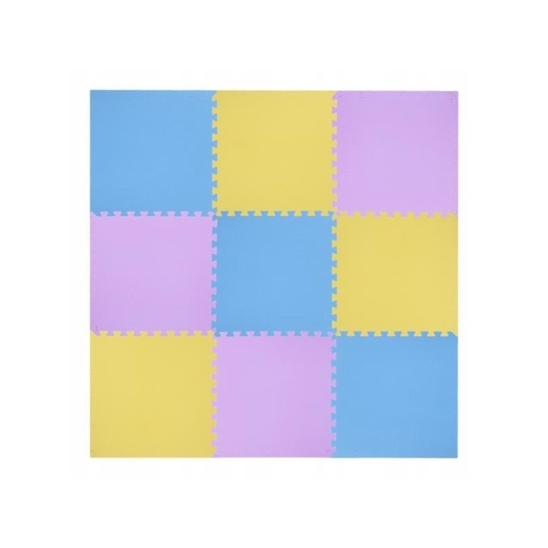 Mata puzzle multipack One Fitness MP10 żółto-niebiesko-fioletowa