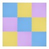Mata puzzle multipack One Fitness MP10 żółto-niebiesko-fioletowa